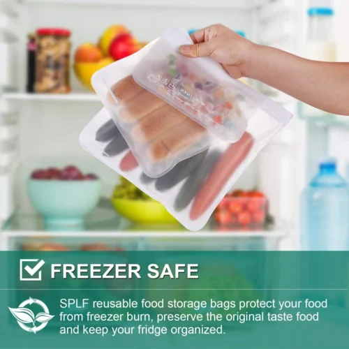 Silicone zip lock bags that are freezer safe