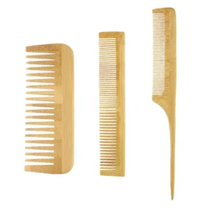 Bamboo hair comb set