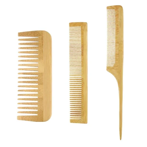 Bamboo hair comb set