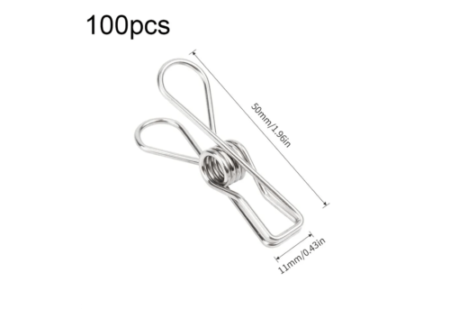 Stainless steel clip peg size