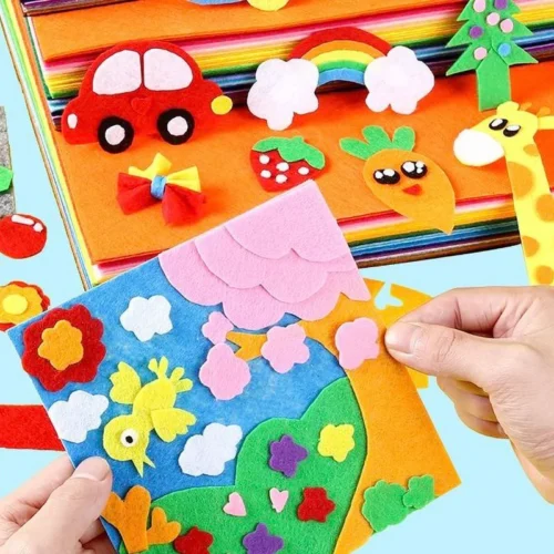 Non-woven fabric felt sheet cut out in decorations