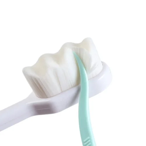 Ultra fine nano toothbrush close up
