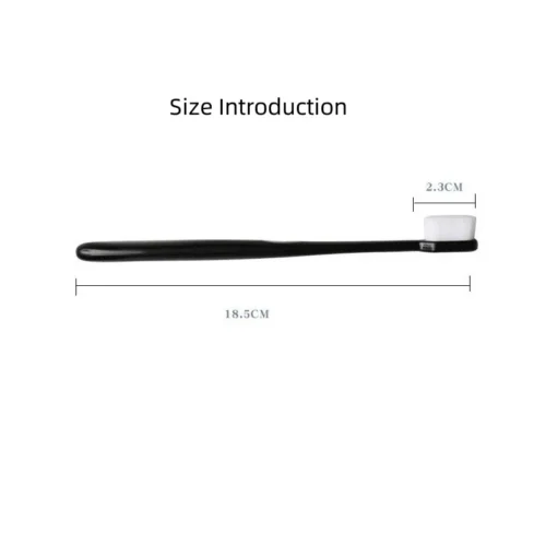 Ultra fine nano toothbrush size