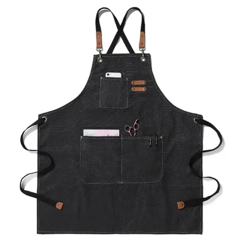 Kitchen apron with pockets