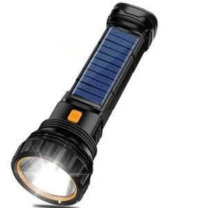 Multi-function solar flashlight