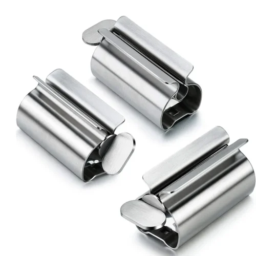 Stainless steel toothpaste tube squeezer