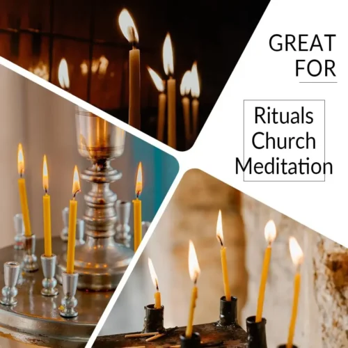 Natural beeswax candles pack uses