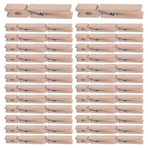 50 Pieces Great Outdoor Wooden Clothespins