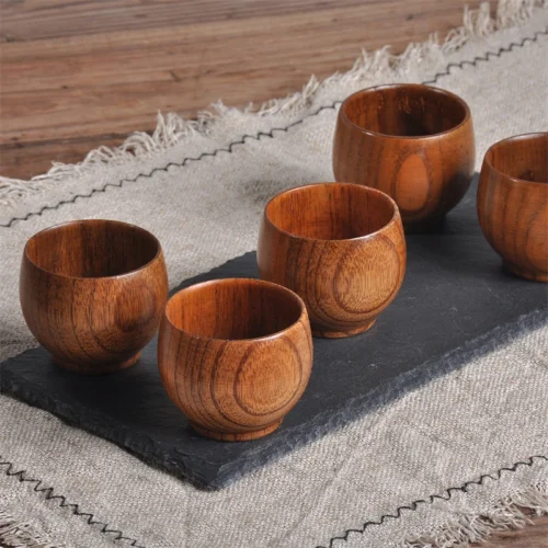 Handcrafted Wooden Cups and Mugs - Image 3